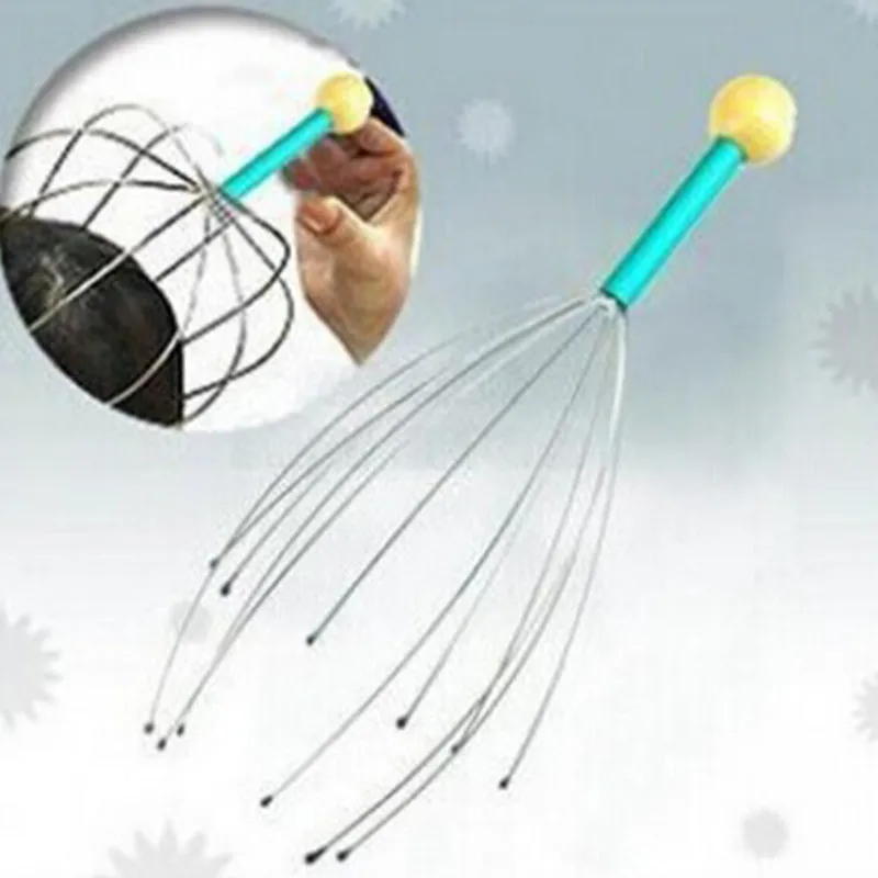 

Octopus Head Massager Scalp Relaxation Relief Body Massager Remove Muscle Tension Tiredness Metal Head Massager Instrument