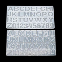 26 letters silicone crystal mold clear mold 3d alphabet number uv resin epoxy resin craft supplies epoxy resin soft mold