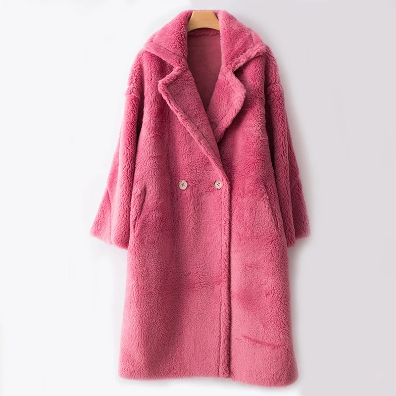 2020 зимнее женское бархатное пальто из овечьей шерсти Корейская