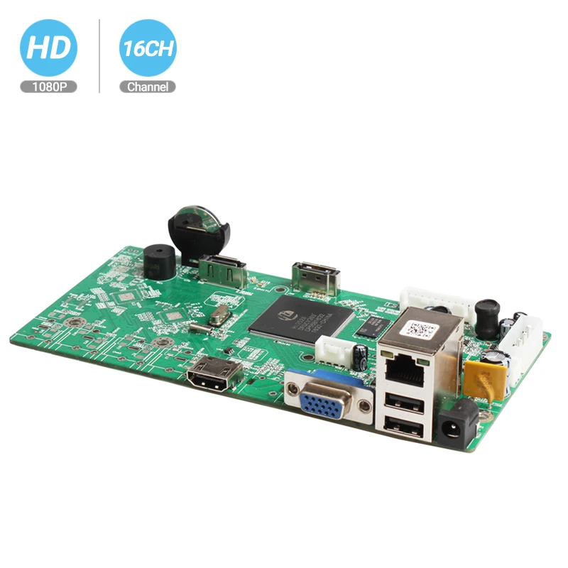 Besder XMEye P2P 16CH 1080P CCTV NVR плата HI3520D 4CH 5MP 16CH 1080P видеомагнитофон Модуль 2 порта SATA ONVIF Обнаружение движения