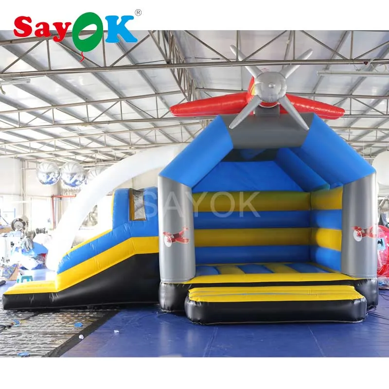 

Aircraft Inflatable Bouncy Castle Inflatable Slide Inflatable Kids Slide Inflatable Bouncer Slide Trampoline with Blower