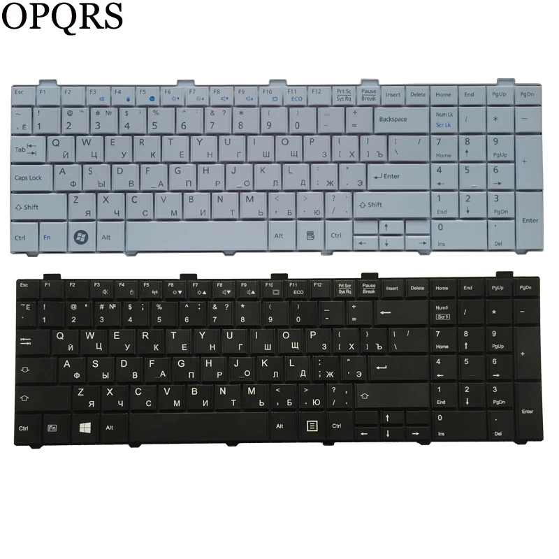 

Новая русская клавиатура для Fujitsu Lifebook AH530 AH531 NH751 A530 A531, Русская клавиатура для ноутбука черного/белого цвета