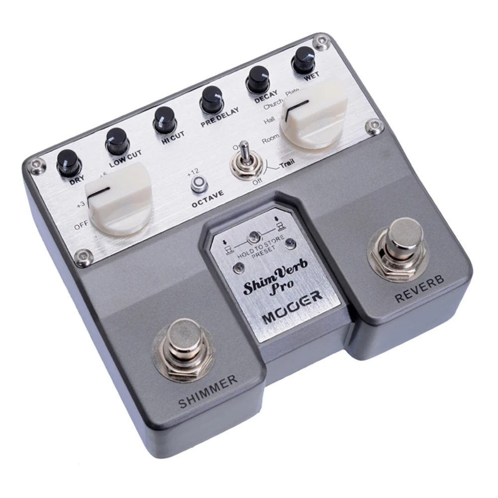 MOOER ShimVerb Pro цифровой ревербератор Гитара педаль эффектов кариес ручка мерцающий