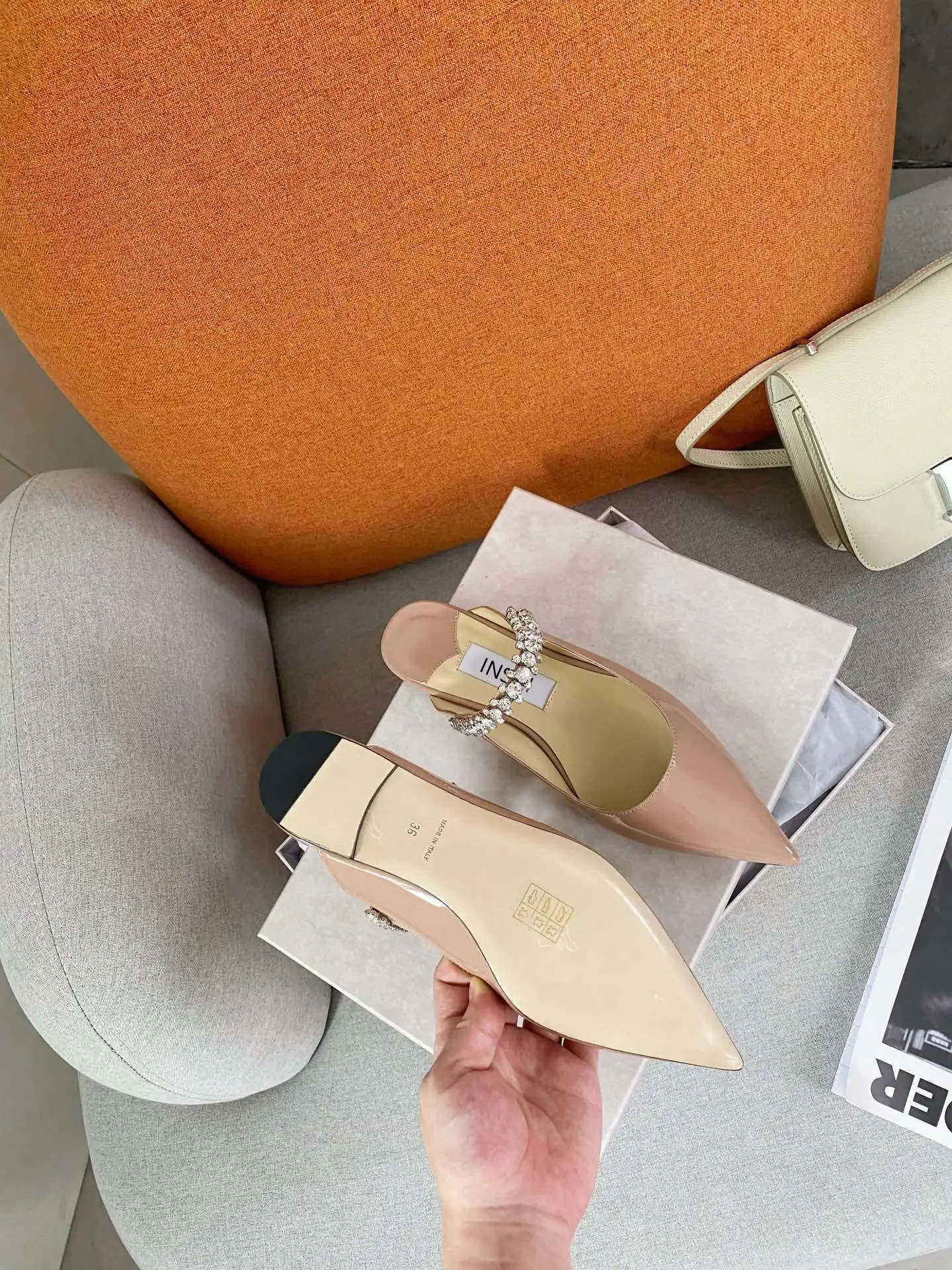 

High Heeled Women's Shoes Customized Top Designer Handmade Leather Date Party Leisure Versatile Better Match2020