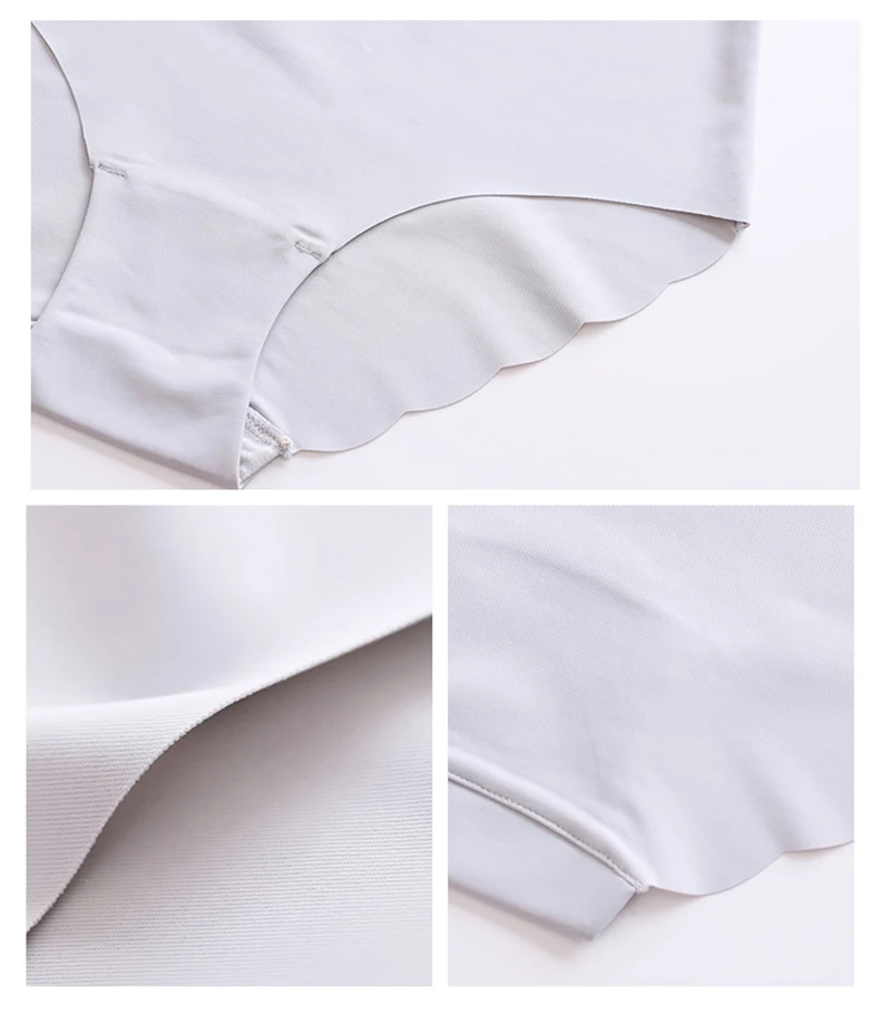 Бесшовные Ice Silk трусы для Для женщин сексуальные трусы с низкой посадкой ультра-тонкий стринги нижнее белье, женские трусы, интимное 3 шт./компл.# F