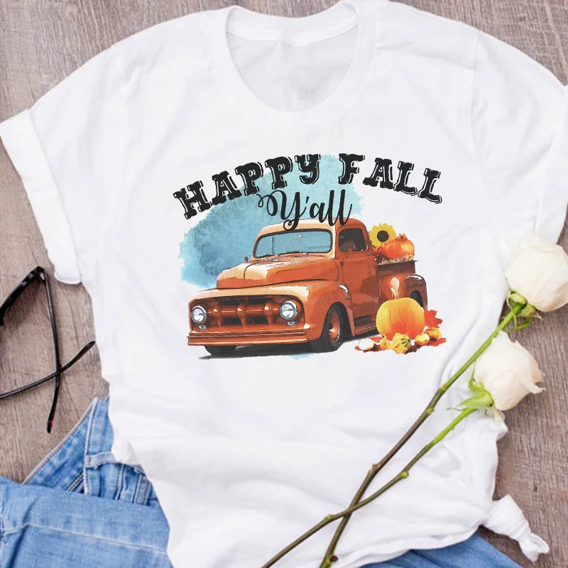 Женская одежда с графическим принтом тыквы на День Благодарения осень Хэллоуин