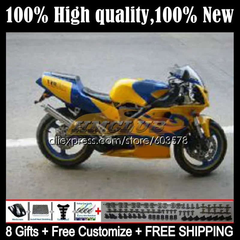 

Комплект обтекателей для YAMAHA TZR-250 3MA TZR250 YPVS 108CL.59 TZR250RR RS TZR 250 88 89 90 91 TZR250R 1988 1989 1990 1991 синий желтый