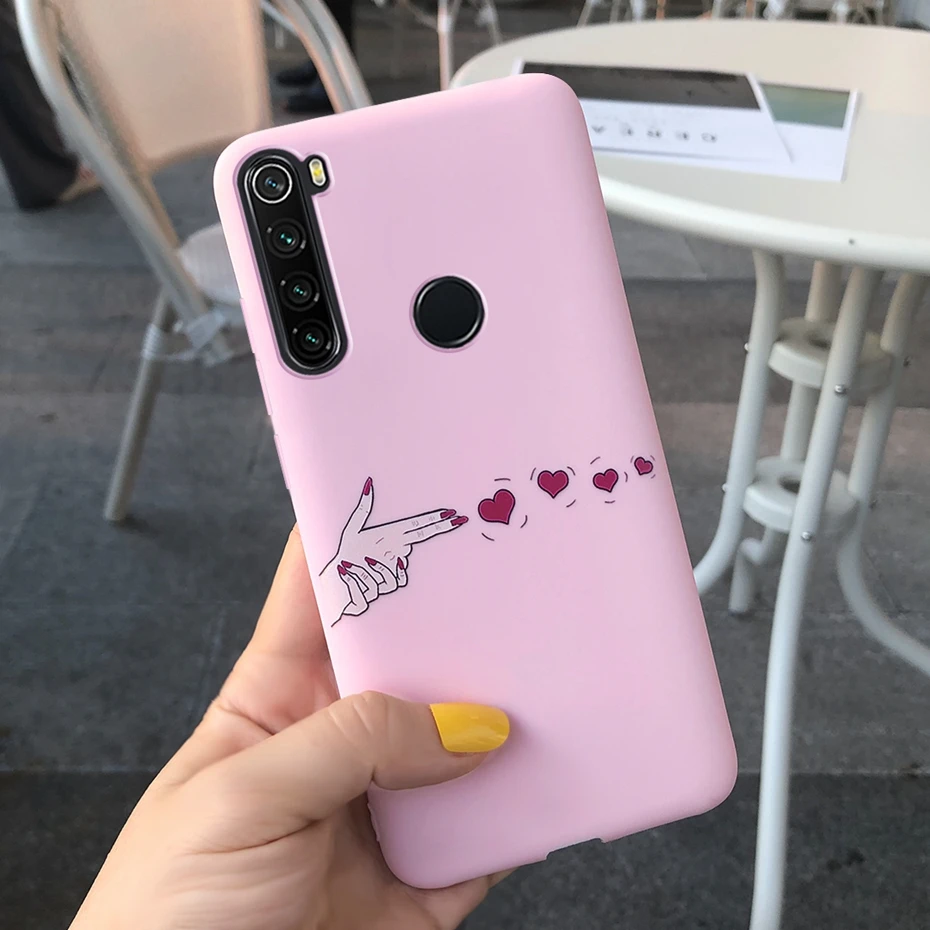 Прозрачный Для Xiaomi Redmi Note 8 T чехол с конфетным принтом Мягкий силиконовый чехол ТПУ Fundas для Xiaomi Xiomi Redmi Note 8 T 8 T Note8T чехол s Cover - Цвет: Прозрачный