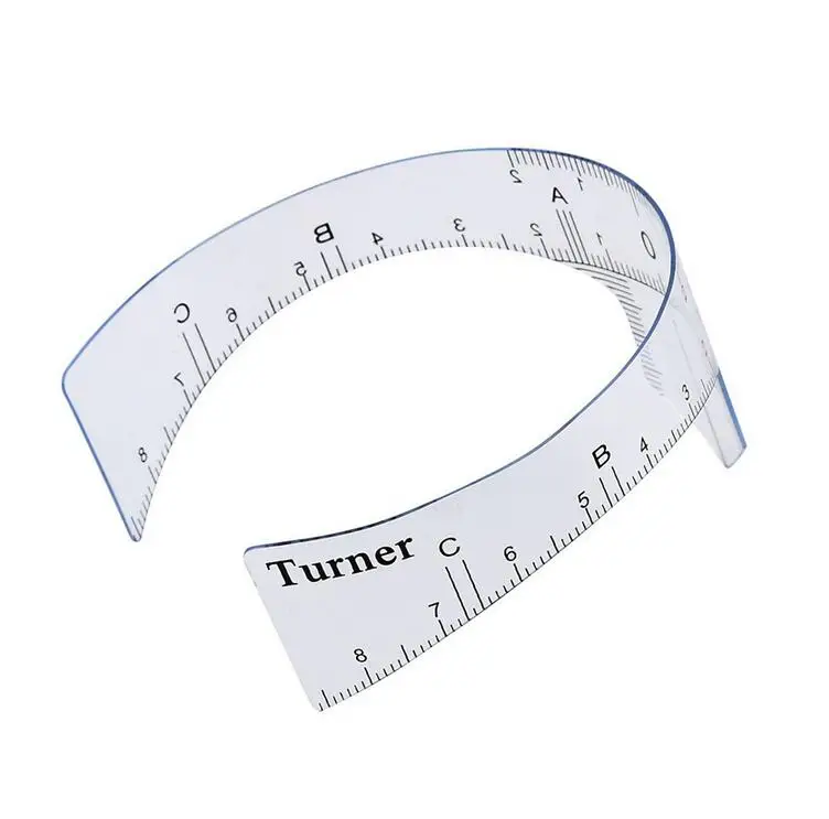 Многоразовая Полуперманентная линейка для бровей 1 шт. инструмент измерения