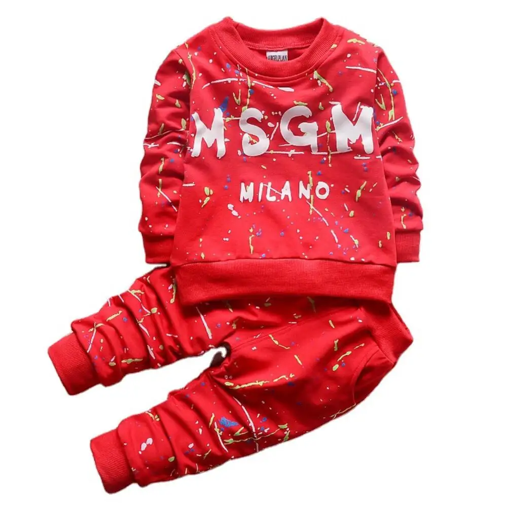 Autumn Winter Children Clothing Boy Girl Keep Warm Long Sleeve Sweaters+Pants Fashion Kids Clothes Sports Suit For Boys | Детская одежда