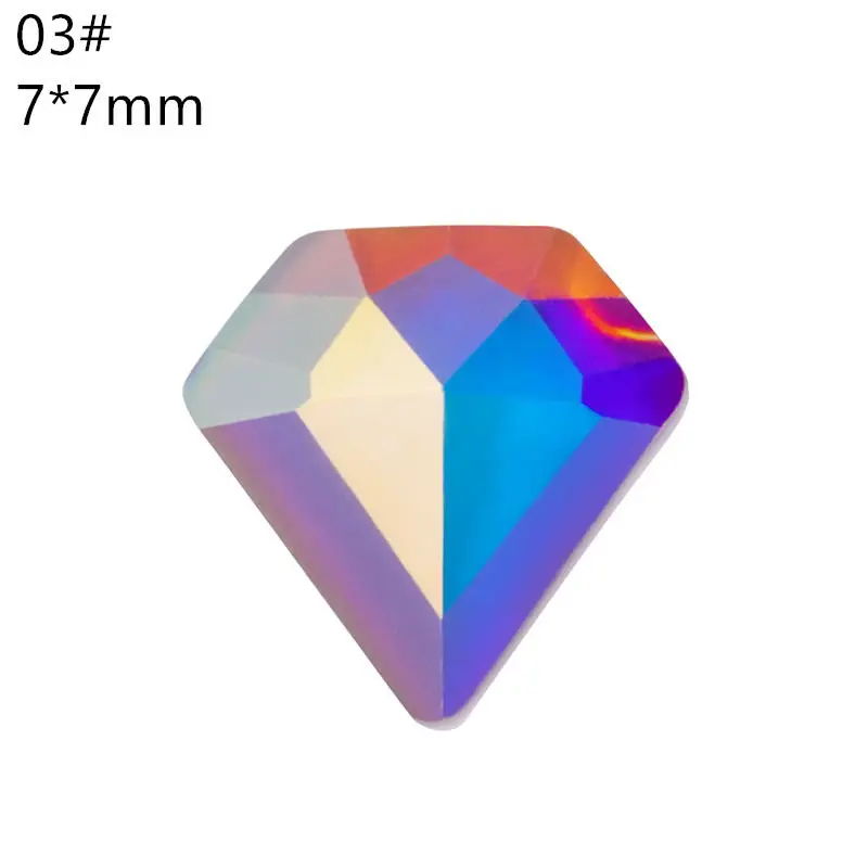 10 шт./пакет 3D Стразы украшения для ногтей хрустальные драгоценные камни