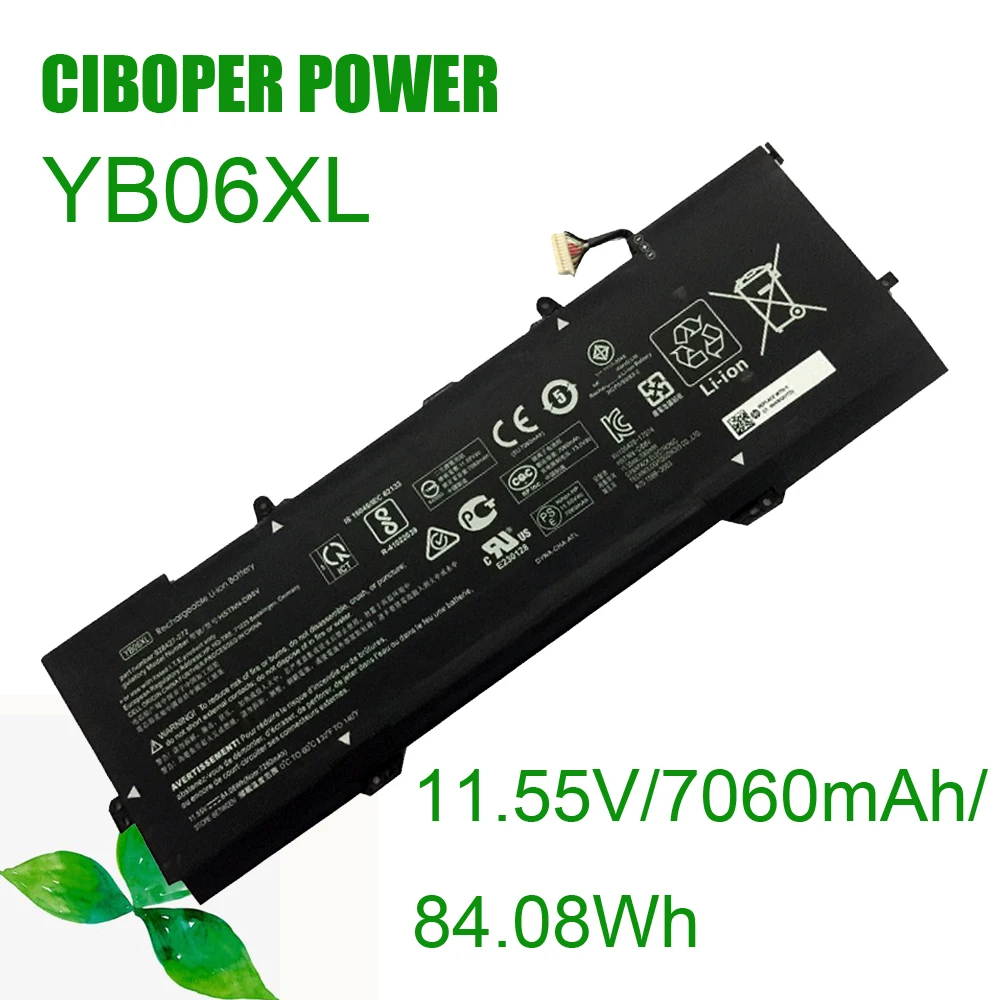 Bateria do Laptop Original para X360 15-ch004na 15-ch011dx 15-ch005ng Hstnn-db8v Akku cp Yb06xl 11.55 84.08wh 15-ch000