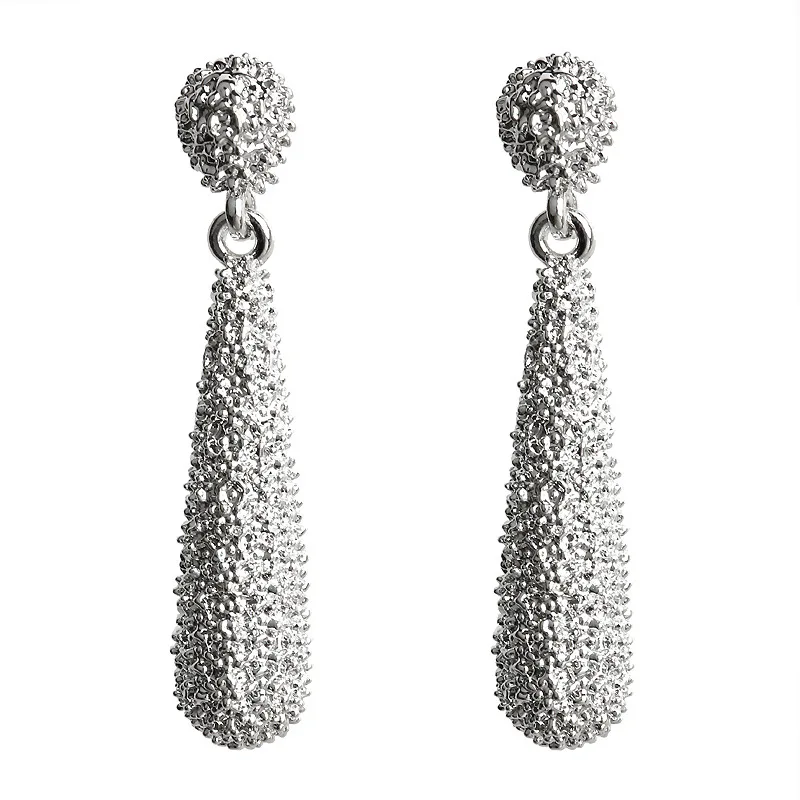 08 silver Модные массивные серьги-капли для женщин, массивные большие геометрические металлические серьги, Женские Висячие серьги, современные ювелирные изделия - Окраска металла: 08 silver