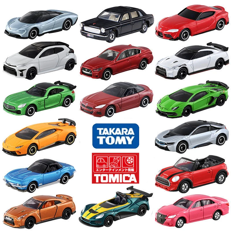 

Takara Tomy Tomica Original Alloy Car Mini Metal Diecast Toy Cars Lamborghini Benz Sports Car Model Kid Toys Gifts
