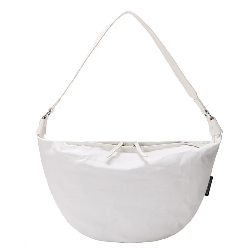 

Concise Solid color Bag Canvas Bag Women's Single Shoulder Bag Satchel Schoolbag