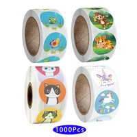 1000pcs cute assorted aesthetic stickers scrapbook dairy cat panda koala bunny unicorn dog kawaii children girl label washi tape
