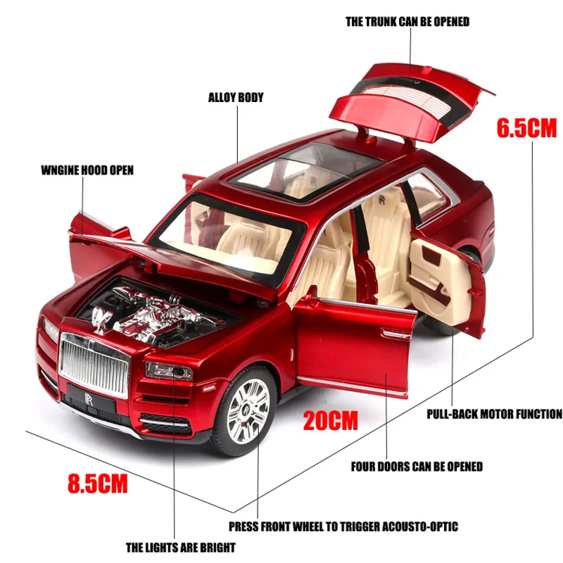 Модель автомобиля в стиле Роллс-Ройс металлическая модель литый под давлением