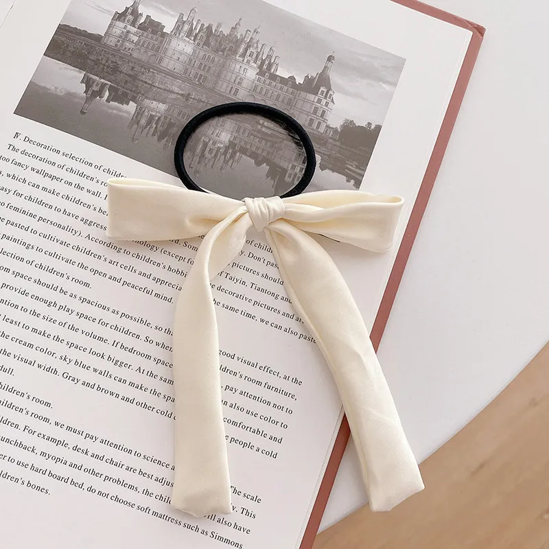 

Fashion Girl Boutique Grosgrain Ribbon Bow Elastic Hair Tie Rope Hair Band bows with kids Hair Accessories