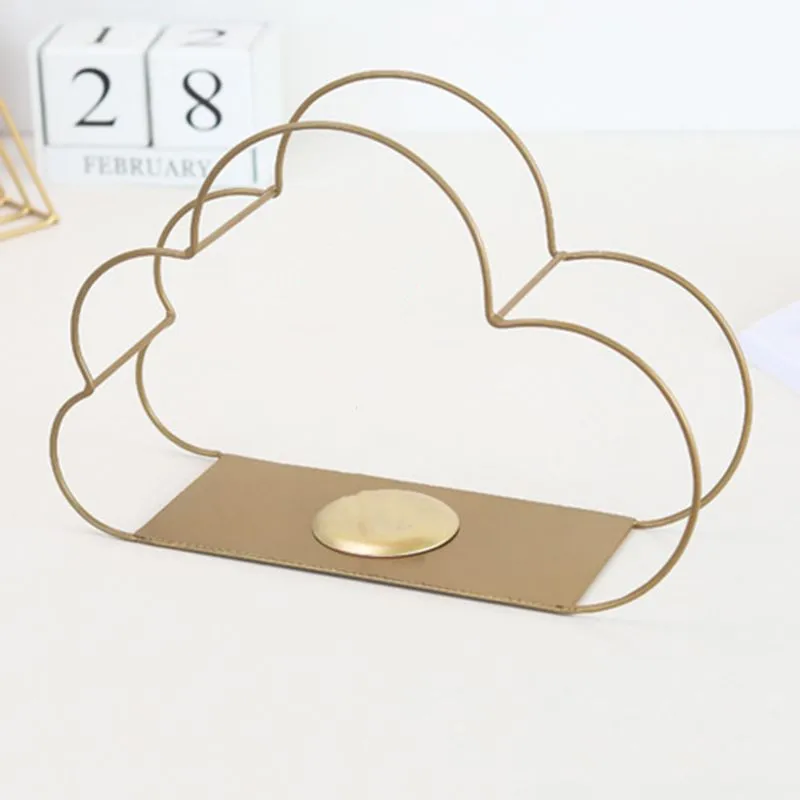 Mordern Cloud Design Wall Mounted Floating Shelf Metal Iron Storage Display Rack Organization Holder for Home Office DIY Decor
