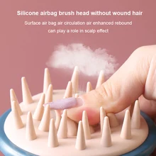 1pcsSilicone Handheld Hair Massage Comb Head Body Scalp Clea Hair Washing Shower Bath Tool SPA Profe