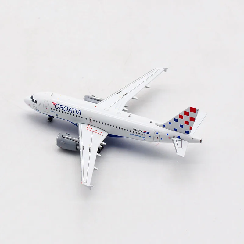 8 5 см 1/400 A319 модель Croatia с базой опор шасси сплав самолет Дисплей авиации подарок