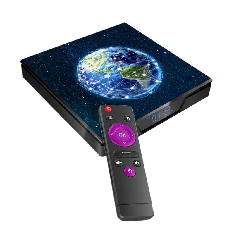 ТВ-приставка X99 Max на Android 9 0 медиаплеер UHD 4K Amlogic S905X2 4 Гб DDR4 32 ГБ EMMC 2 ГГц/5G