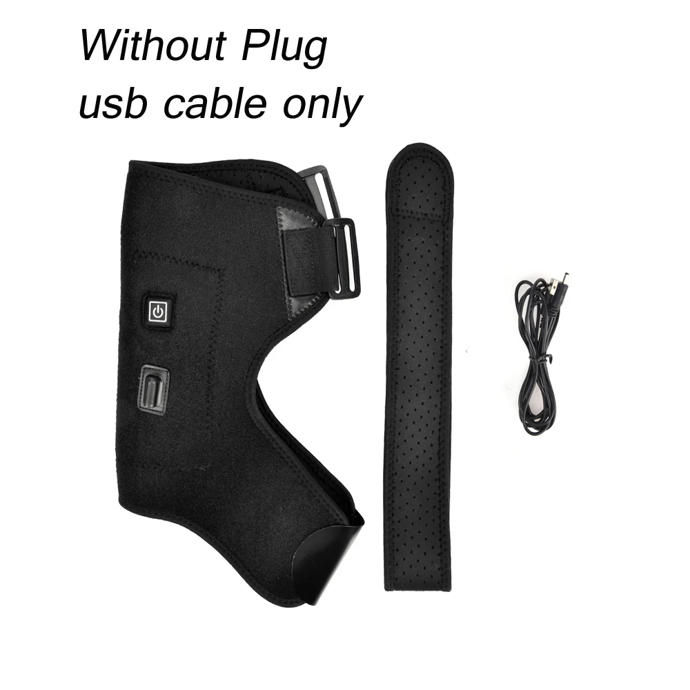 No Plug Термотерапия плечевой бандаж поддержка повязки артрит травма вывих реабилитация плечо поддержка ремень обертывание ремень - Цвет: No Plug