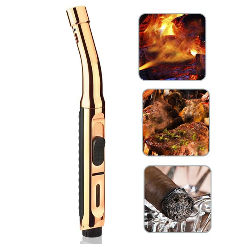 Kitchen Cooking Torch Lighter Metal Gas 1300C Cigar Cigarette Lighters Smoking Accessories Butane | Дом и сад