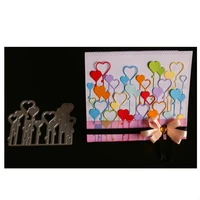 yinise love balloons metal cutting dies for scrapbooking stencils diy album cards decoration embossing folder die cuts tools