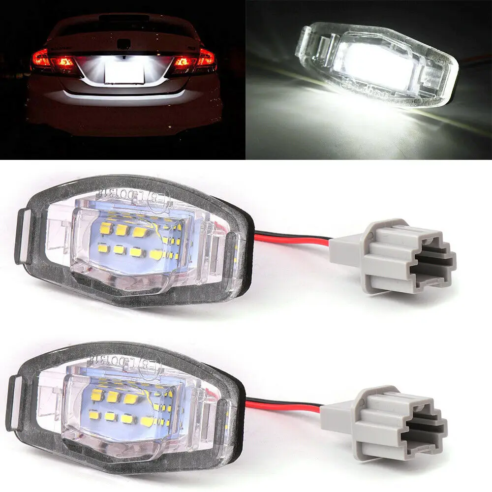 

2PCS Car Light For Obd2 Car Ac*cord License Plate Light Fast Shipping