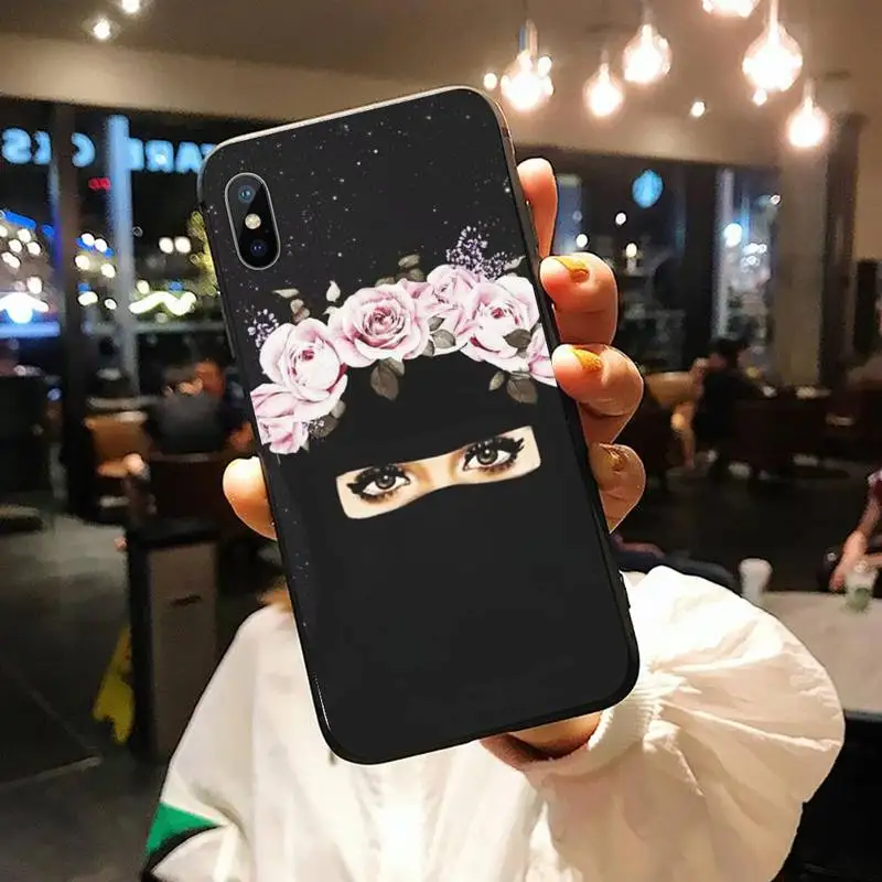 

Woman In Hijab Face girl Phone Case for iPhone 11 12 pro XS MAX 8 7 6 6S Plus X 5S SE 2020 XR