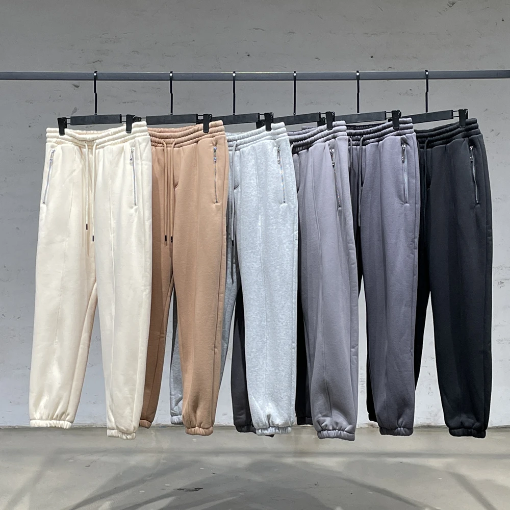 

Зимние флисовые теплые тренировочные брюки в стиле хип-хоп с эластичным поясом штаны для бега с тремя карманами Стайлинг 6 цветов