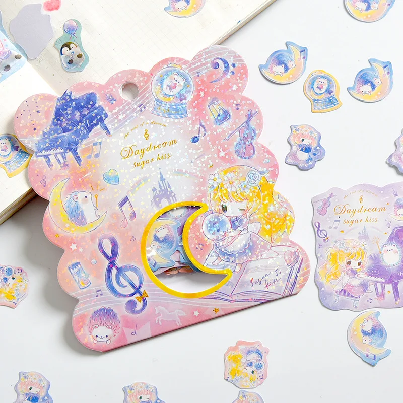 Washi бумага цветовой стикер карикатуры пакет Симпатичный типа сделай себе сам