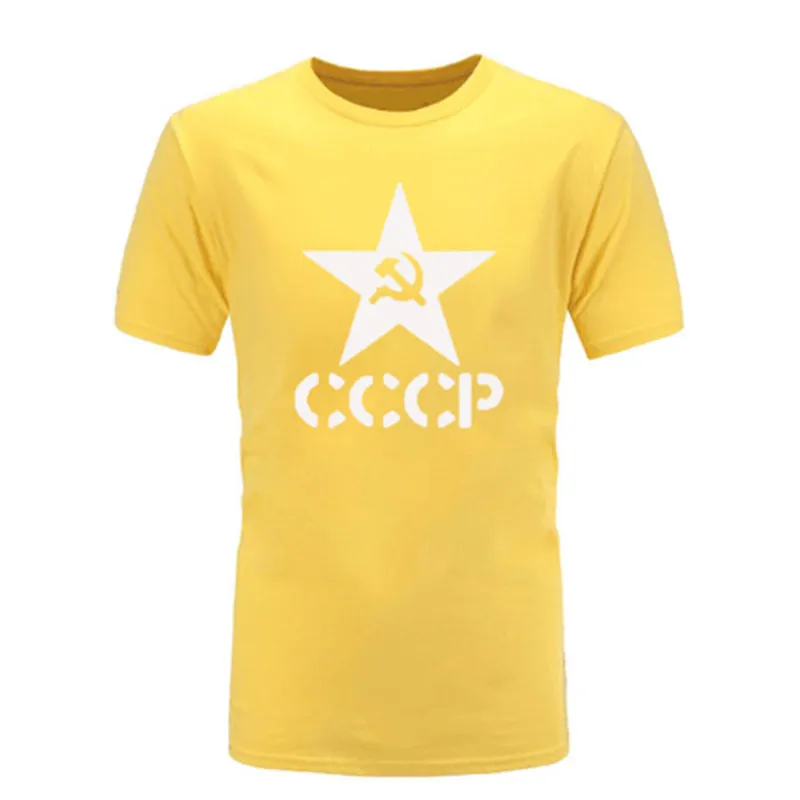 

2021Summer CCCP T Shirts Short sleeve Moscow Russia Mens Casual T-shirt Fashion Printed T-shirt Cotton Loose Tee Men's Clothing