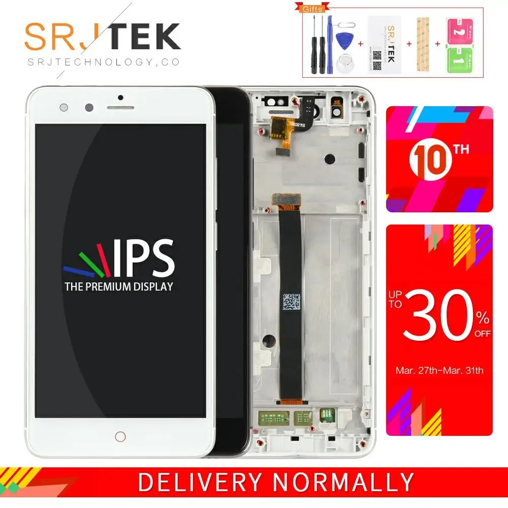 Srjtek 5 0 &quotдля ZTE Nubia Z11 Mini ЖК дисплей сенсорный экран дигитайзер сенсор в сборе с