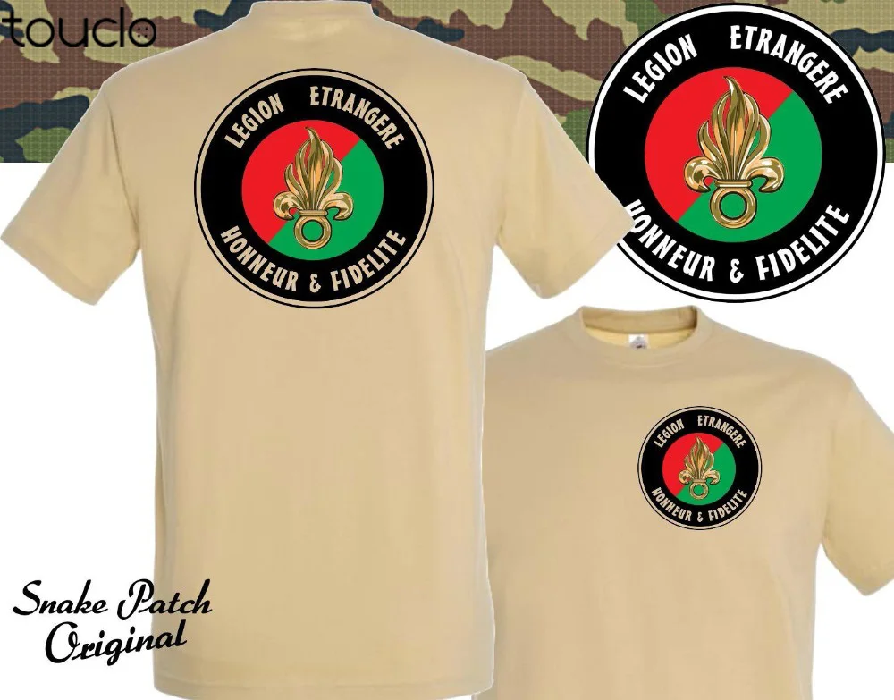 

Legion Etrangere - Honneur Et Fidelite Rei Rep Tan T Shirt Teesh Men Creative Casual Short Sleeve Novelty Funny Tees