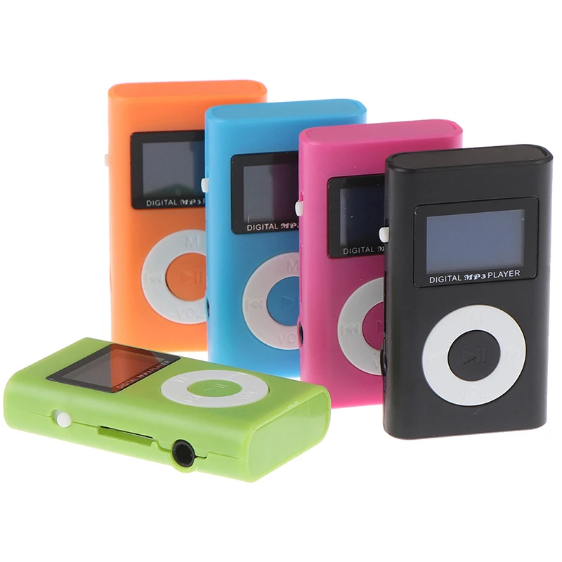 1 шт мини MP3 плеер ЖК дисплей Экран Micro TF карты Портативный спортивные