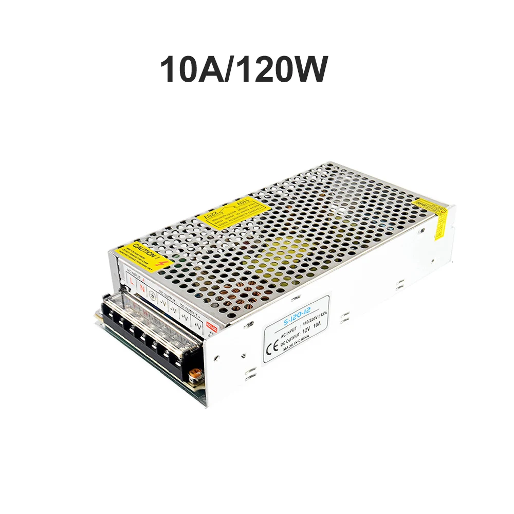 DIDIHOU DC 12V светильник ing трансформаторы импульсный источник питания Модуль Драйвер адаптер светодиодные ленты светильник - Цвет: 12V 10A