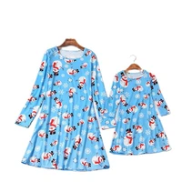 matching family outfits autumn new mommy and me dresses long sleeved christmas dress baby girl clothing mom and daughter dress