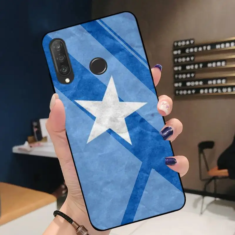 

Somali Somalia National Flag Coat Of Arms Phone Case For Huawei P9 10 20pro 30lite Mate 9 20pro Honor 7A 8X 9 Tempered Glass
