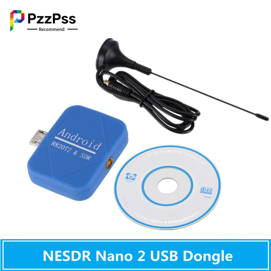 PzzPss Android телефон SDR + R820T2 мини RTL и ADS B приемник NESDR Nano с 2 портами (стандарт ключ