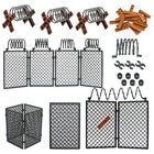 Военные Аксессуары WW2, армейские базовые ворота, барьер, колючая проволока, кубики MOC, строительные блоки, оборудование, изоляция, искусственный подарок для детей