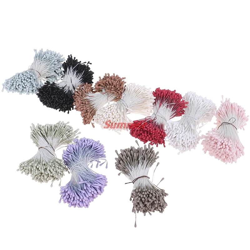 

Smart Home New 300-400Pcs Handmade Artificial Flowers Mini Stamen For Party Home Decoration Accessories