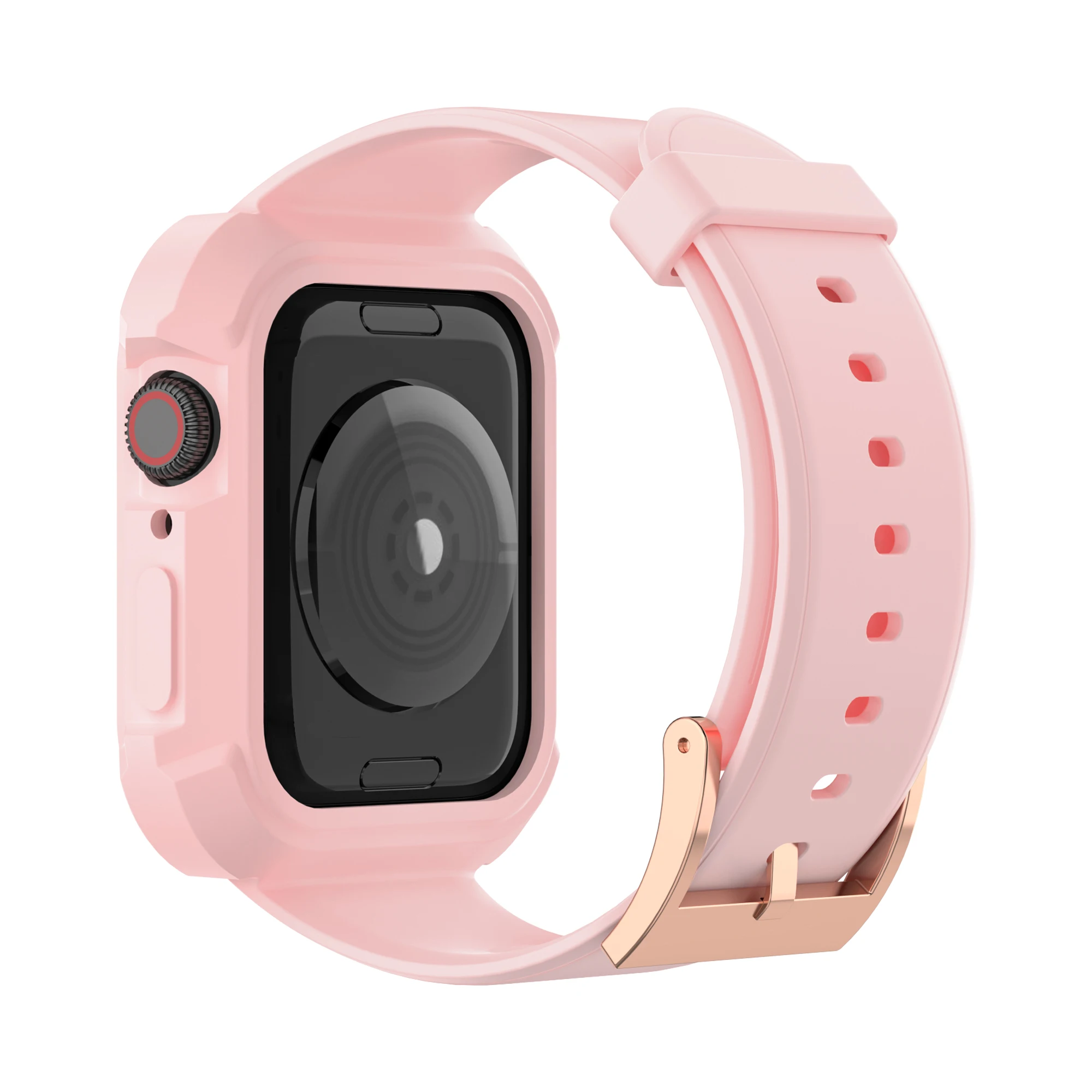 

Silicone Sports Band Suitable for Apple 3/4/5/6 I Watch Men Strap 38 42MM Bands+case set Rubber Watchband
