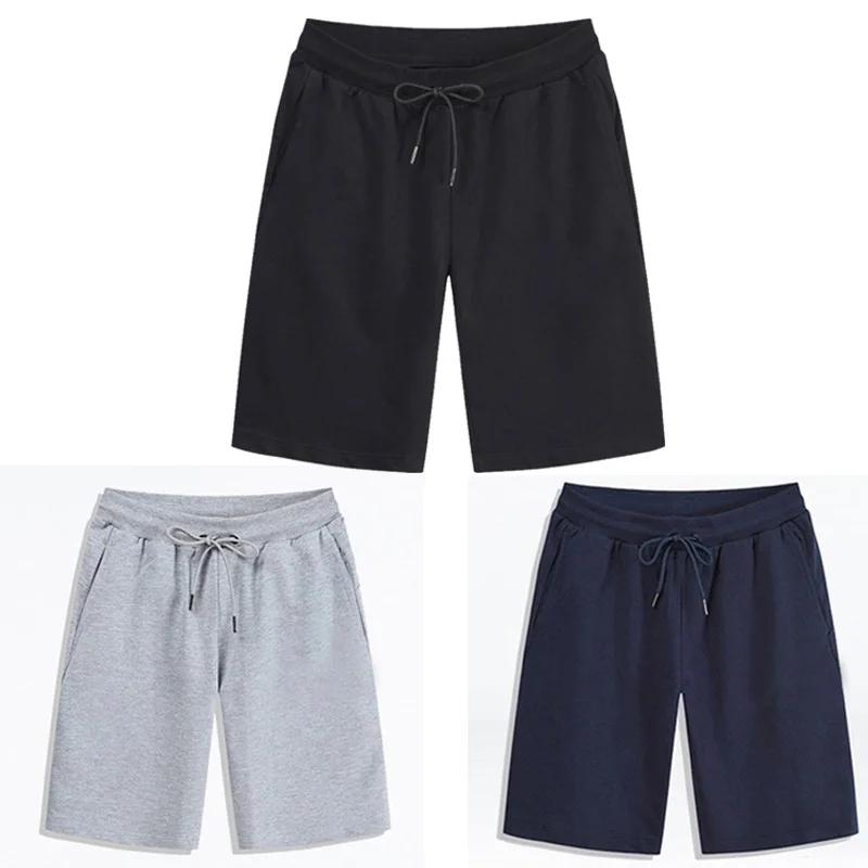 

Мужские шорты для занятия спортом, бега, твердые Цвет утеплённые Спортивные Повседневные укороченные штаны Одежда Черный, серый цвет синег...