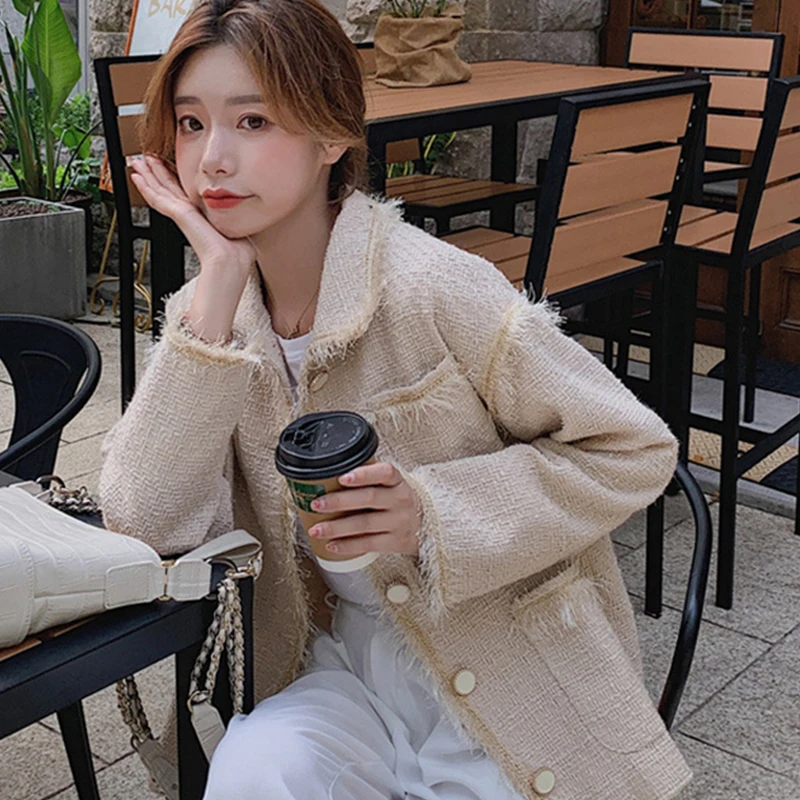 2019 новый стиль Элегантная модная шерстяная кашемировая куртка в стиле