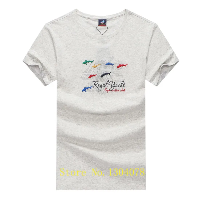 5906-GREY Tace Shark Yachting Club мужская футболка Летняя Джерси брендовая одежда Homme верхняя одежда Роскошные Группы футболки - Цвет: 5906-GREY
