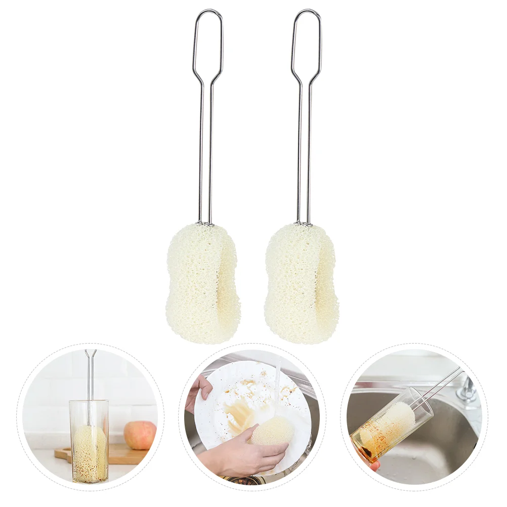 

2 шт., губка-щётка для мытья бутылок