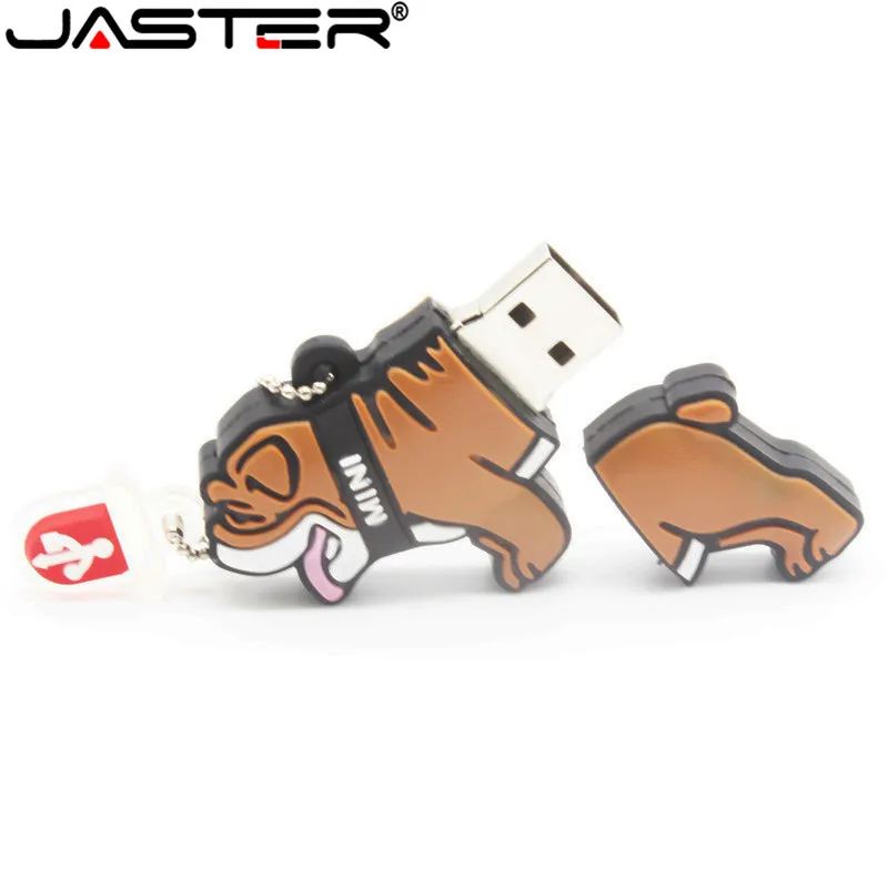 USB флеш накопитель JASTER в виде милого бульдога 4/8/16/32/64 ГБ|USB флэш-накопители| |