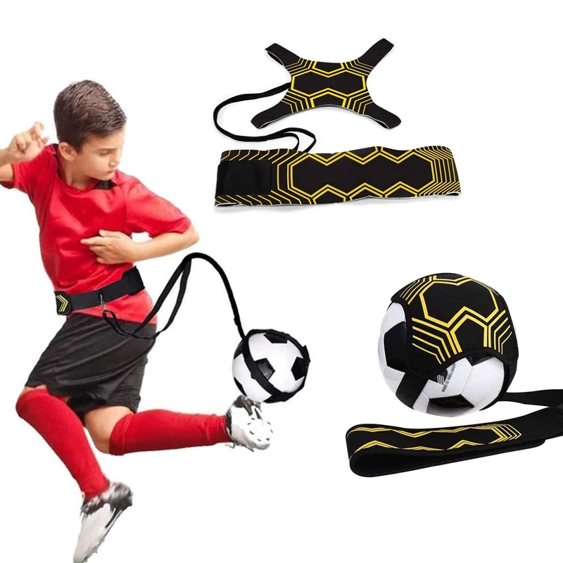 

Soccer/Volleyball/Rugby Trainer Football Kick Throw Solo Practice Training Aid Control Skills Adjustable Waist Belt